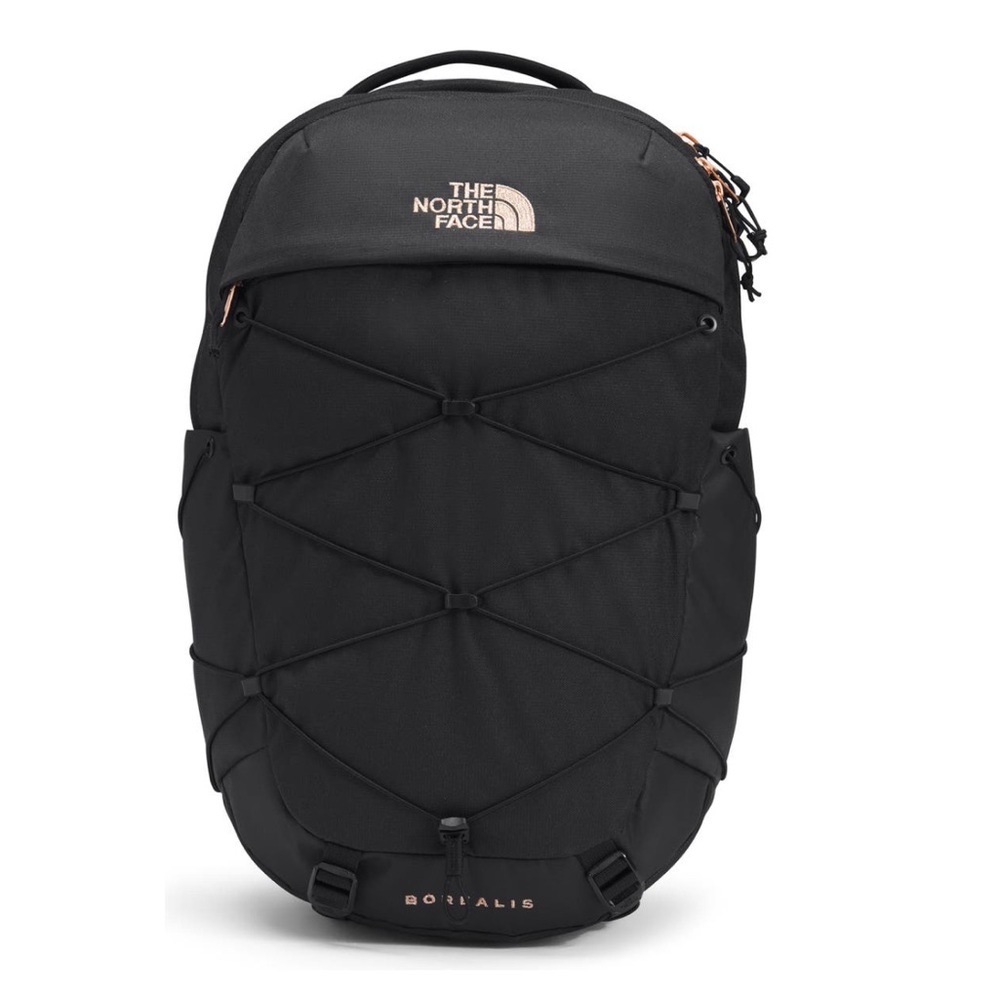 The North Face Borealis Backpack Black Burnt Coral / Rose Gold LIKE NEW